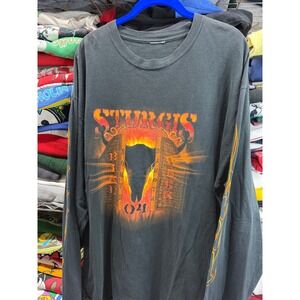 Vintage Sturgis Bike Week 2004 Long Sleeve Shirt Mens XL Black Graphic Tee 6568